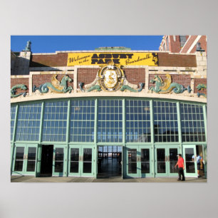 Välkomna till Asbury Park Boardpromenad Poster