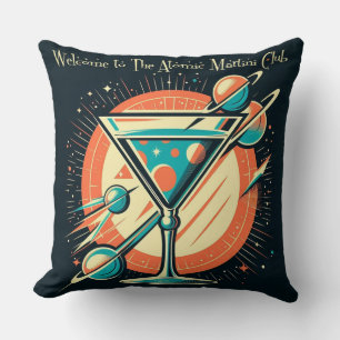 Välkomna till atomMartini Klubbs rymdålder Kudde