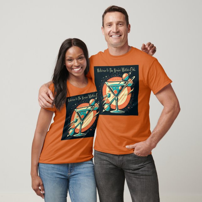 Välkomna till atomMartini Klubbs rymdålder T Shirt (Unisex)