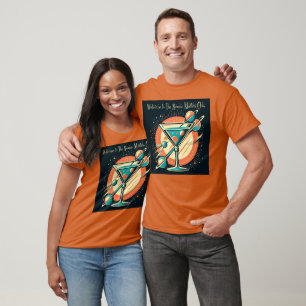 Välkomna till atomMartini Klubbs rymdålder T Shirt