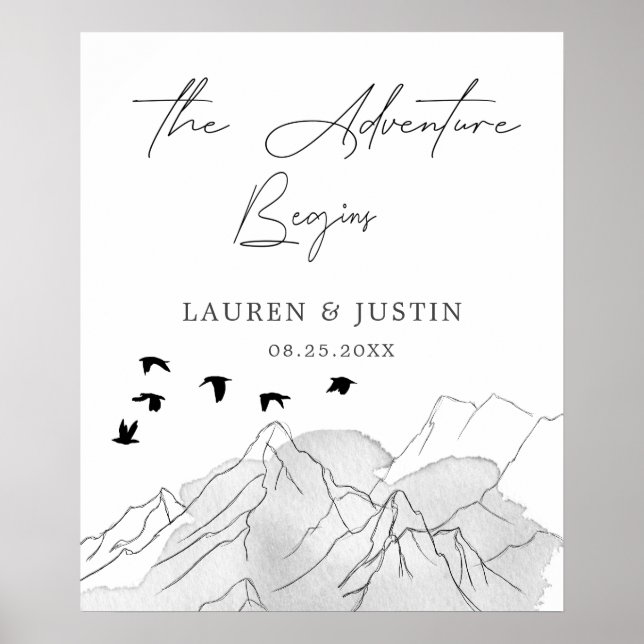 Välkomna till Äventyr från Elegant bröllop Poster (Framsidan)