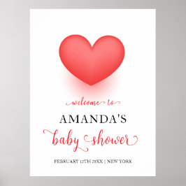 Välkomna till Baby Shower Poster
