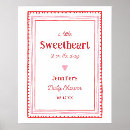 Välkomna till Baby Shower Poster