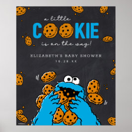 Välkomna till babybalen i Cookie Monster Chalkboar Poster