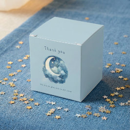 Välkomna till babyduschen i Starry himlar och måne Presentaskar
