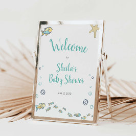 Välkomna till babyskor under sjön poster