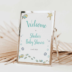 Välkomna till babyskor under sjön poster