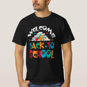 Välkomna till Back to school första skoldagen i T Shirt