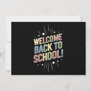 Välkomna till Back to school Lärare Första skoldag Inbjudningar