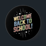 Välkomna till Back to school Lärare Första skoldag Knapp<br><div class="desc">Välkomna till Back to school Lärare Första skoldagen</div>