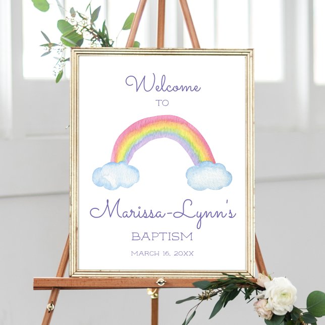 Välkomna till Baptism Christening Poster (Skapare uppladdad)