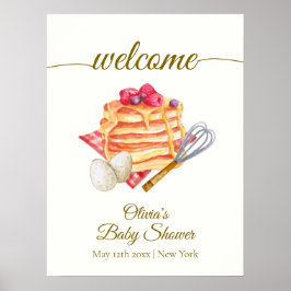 Välkomna till Berry Pancake Egg Whisk Brunch Baby Poster