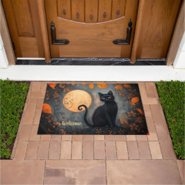 Välkomna till Black Cat Full Moon Ornate Halloween