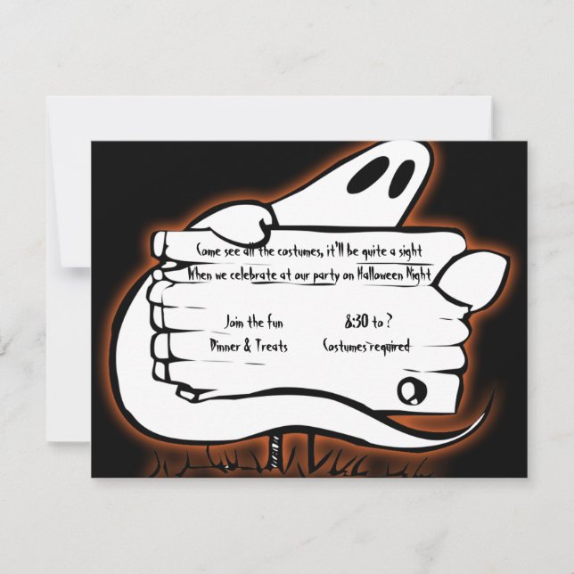 Välkomna till Black Halloween-inbjudan Inbjudningar (Framsida)