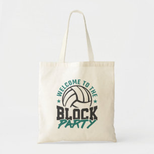 Välkomna till blocket Blocket Party Volleyball Mit Tygkasse