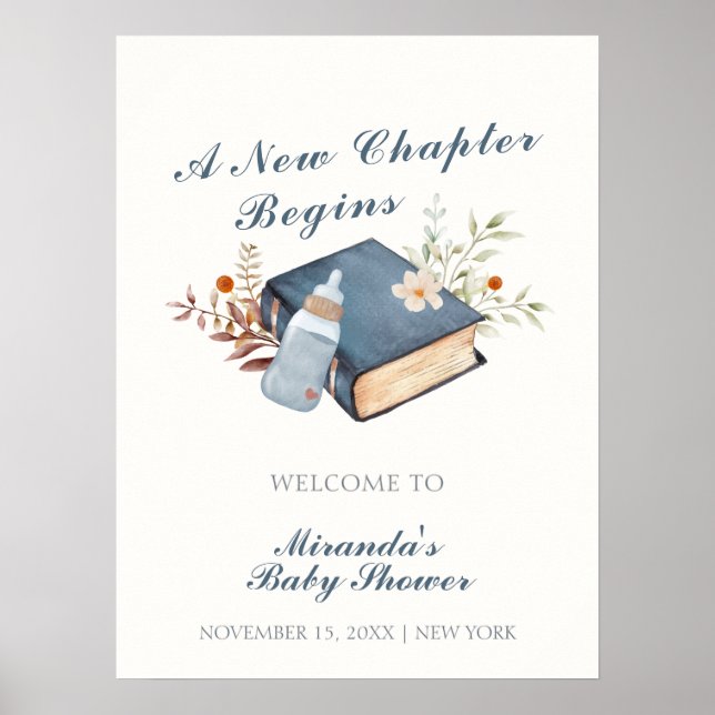 Välkomna till Blue A New Chapter Bok Flaska Baby S Poster (Framsidan)
