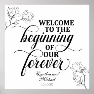 Välkomna till början av vår Forever Line Art Poster