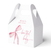 Välkomna till Bowtiful Watercolor Rosa Baby Shower