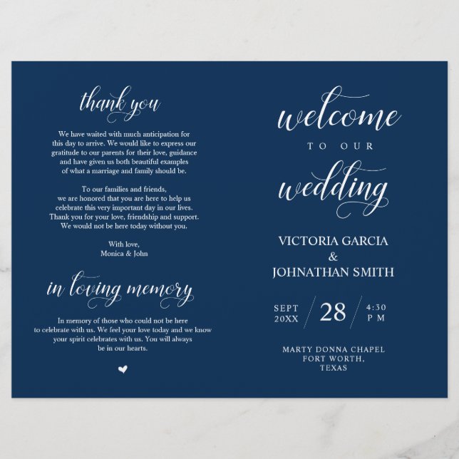 Välkomna till Bröllop-ceremonin (Framsida)