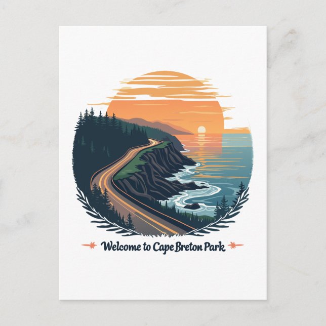 Välkomna till Cape Breton Highlands nationalpark Helg Vykort (Framsida)