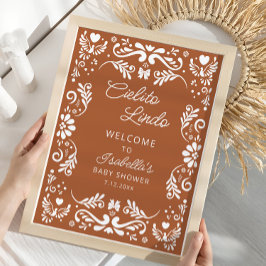 Välkomna till Cielito Lindo Mexican Baby Shower Poster