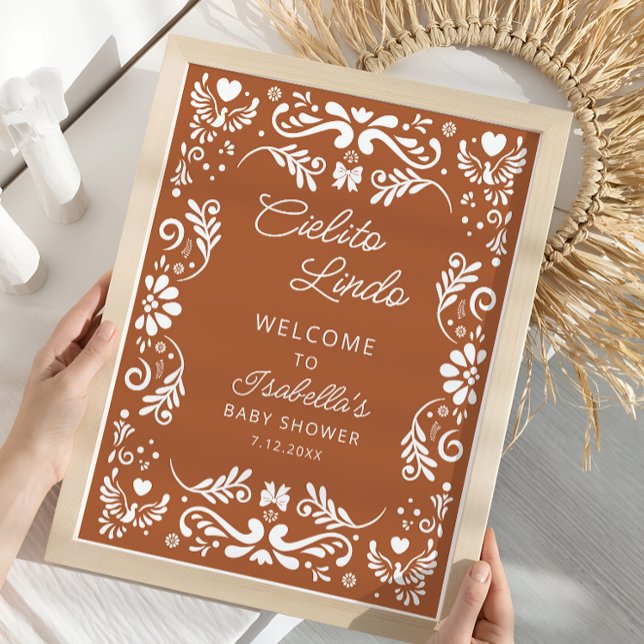 Välkomna till Cielito Lindo Mexican Baby Shower Poster (Skapare uppladdad)
