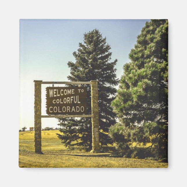 Välkomna till Colorful Colorado Magnet (Framsidan)