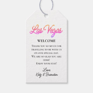 Välkomna till Colorful Las Vegas Sparkles Bröllop Presentetikett