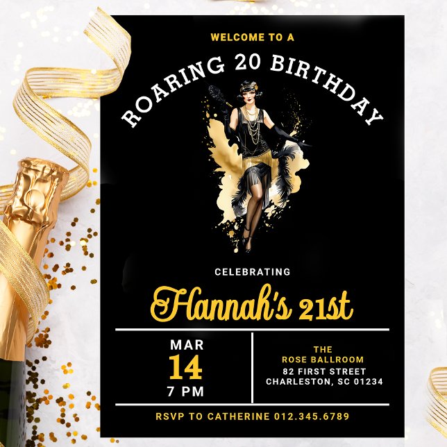 Välkomna till den 20:a födelsedagen Party Inbjudningar (Skapare uppladdad)