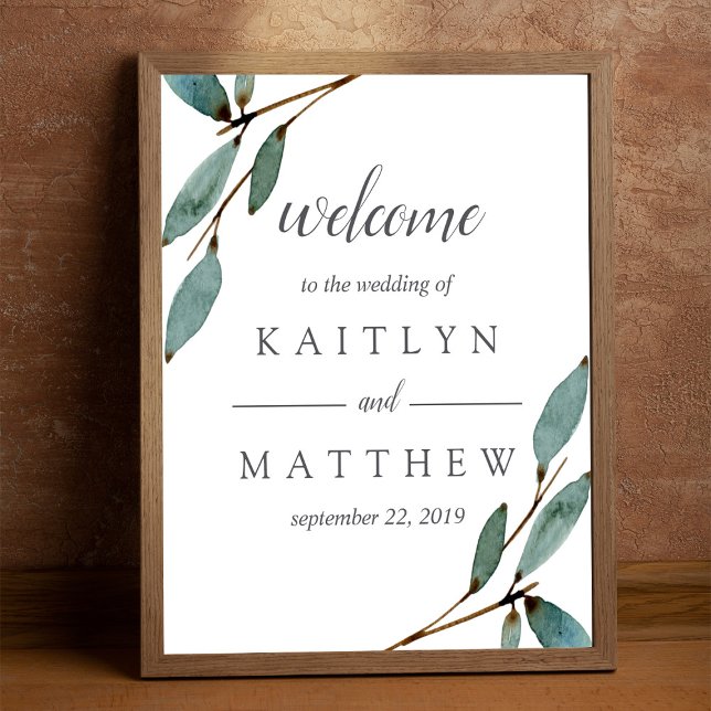 Välkomna till den botaniska Bliss Bröllop-samlinge Poster (Skapare uppladdad)