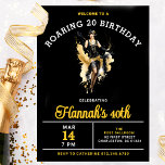 Välkomna till en 20 40:e födelsedag i Party Inbjudningar<br><div class="desc">Chic Roaring 20 Födelsedagsfest inbjudan har en blixtflicka som dansar i mitten. Det djärva programmet för att fånga svart,  guld och vitt färg är säkert spännande när gästerna får inbjudan.</div>