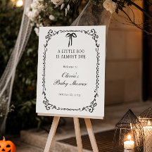 Välkomna till en liten Boo Halloween Baby Shower