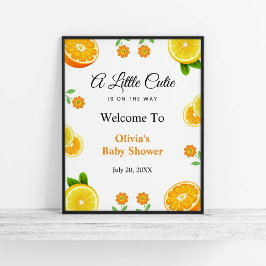 Välkomna till en liten Cutie Lemon Citrus Baby Sho Poster
