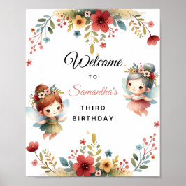 Välkomna till Födelsedagsfesten "Enchanted Fairy G Poster