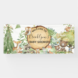Välkomna till Forest Woodland Animal Baby Shower