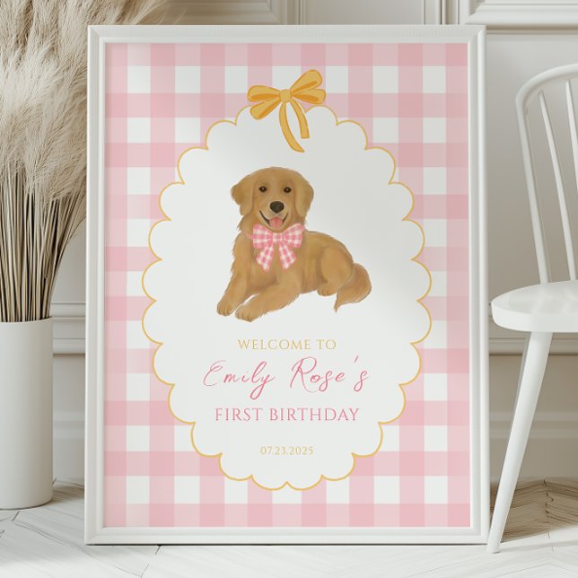 Välkomna till Golden Retriever Ett gyllene årligt  Poster (Skapare uppladdad)