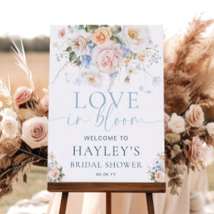 Välkomna till Hargrove Blue Kärlek i Möhippa Bloom Poster
