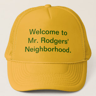 Välkomna till Herr Rodgers neighborhood.en Truckerkeps