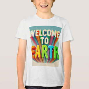"Välkomna till jord T-shirt - Krymma din planetar