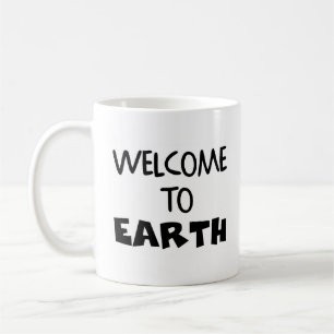 Välkomna till jorden kaffemugg