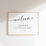Välkomna till KAIA Modern Minimalist Birthday Poster<br><div class="desc">Där enkelhet möter sofistikering i varje drag,  är denna minimalistiska samling elegant. Det moderna och stilistiska teckensnittet passar varje biet med tidlös charm och skapar det perfekten för bröllop,  möhippor,  babyduschar och allt annat tillfälle där underskattad skönhet är överlägsen.</div>