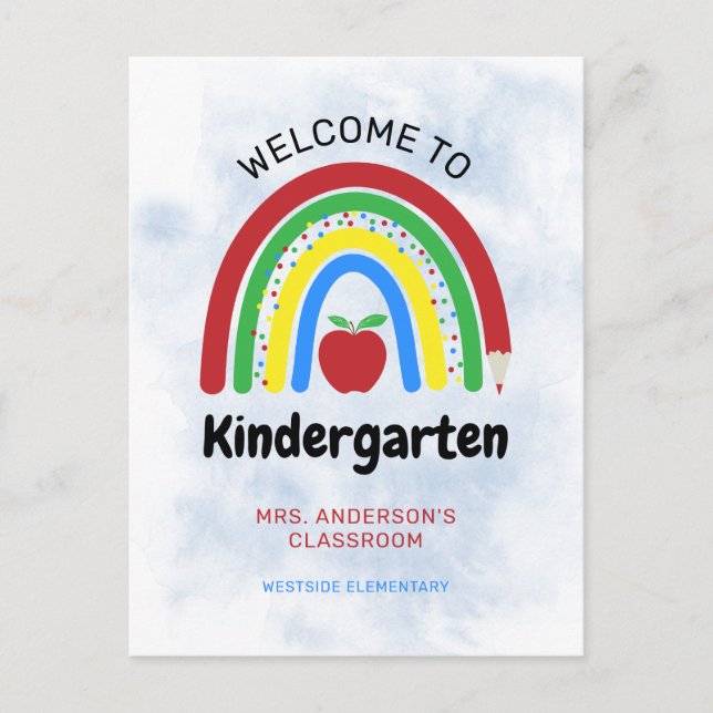 Välkomna till Kindergarten Vykort (Framsida)