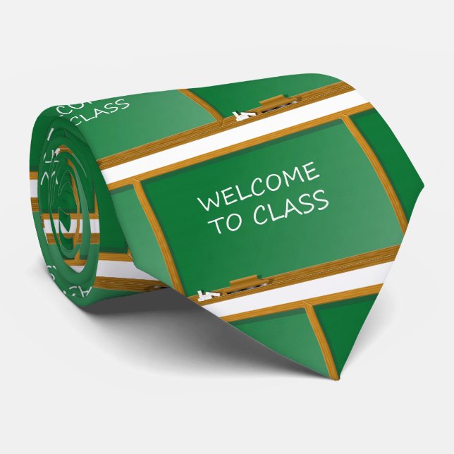 Välkomna till klass för skollärare slips (Rullad)