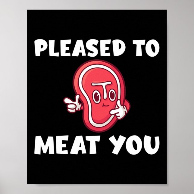Välkomna till Kött du Bbq Grill Beef Poster (Framsidan)