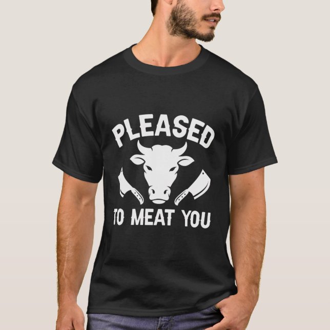 Välkomna till Kött du-slaktare T Shirt (Framsida)