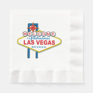 Välkomna till Las Vegas-signatur Pappersservett