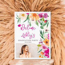 Välkomna till ljusblommor i vilden studenten poster