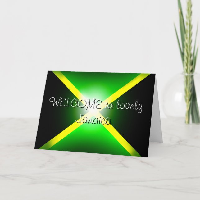 Välkomna till Loely Jamaica Greeting Card Kort (Framsida)