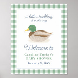 Välkomna till Mallard Anka Duckling Hunting Baby S Poster
