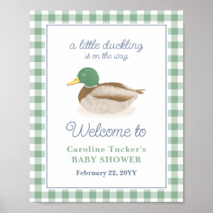 Välkomna till Mallard Anka Duckling Hunting Baby S Poster